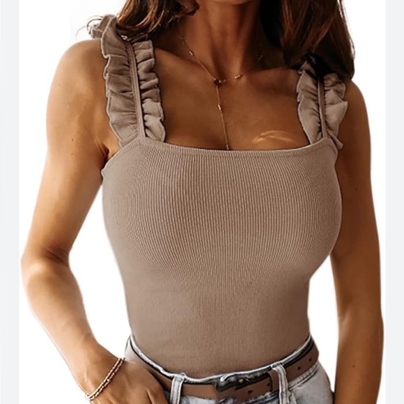 Francesca's Collections Tops - Ruffle Sleeve Bodysuit